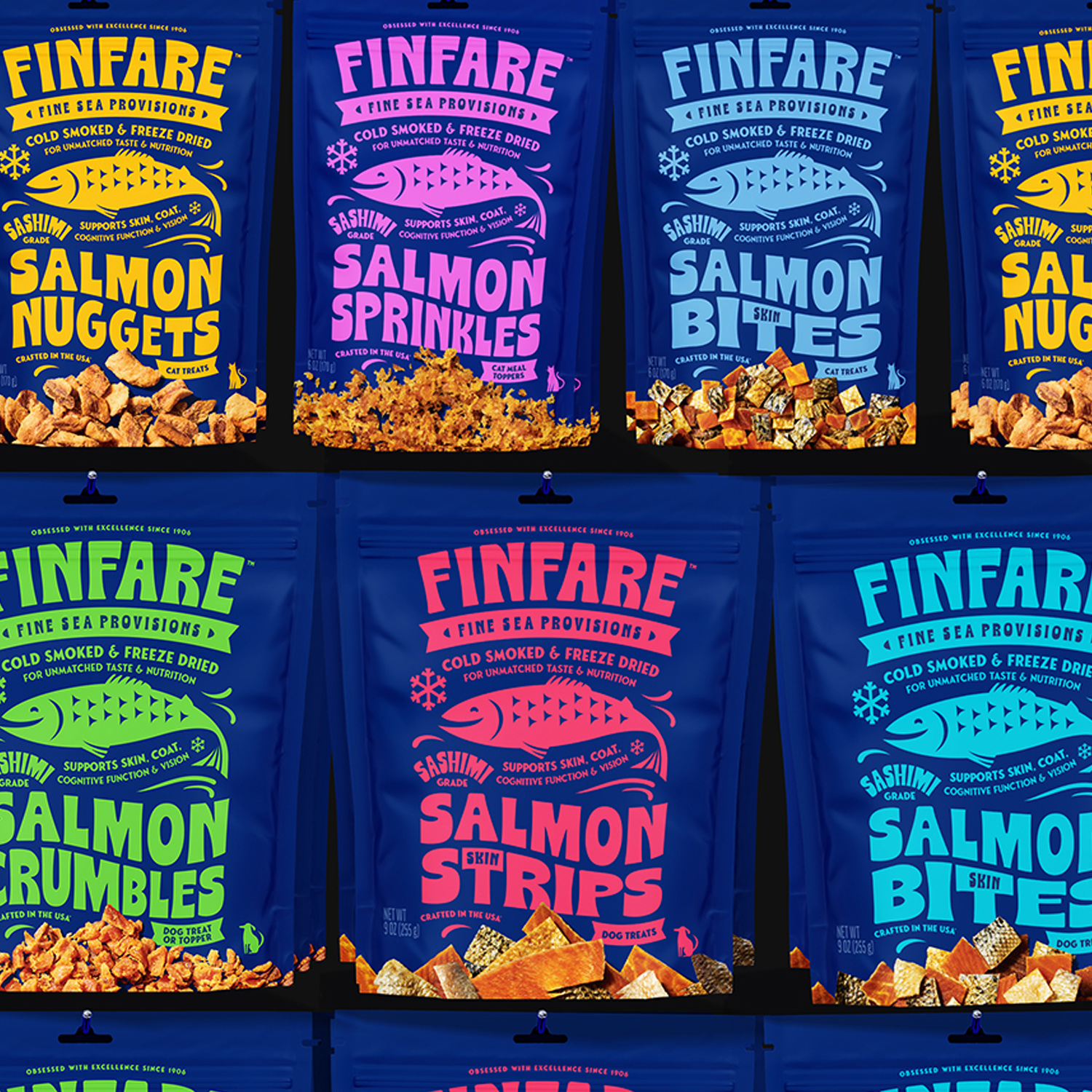 Finfare pet treat package design system
